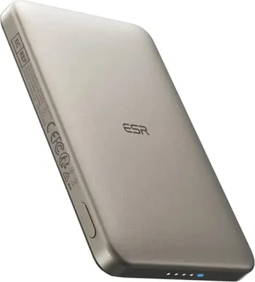 Zdjęcie produktu dla ESR Qi2 MagSlim 5000 mAh magnetic powerbank (sand)