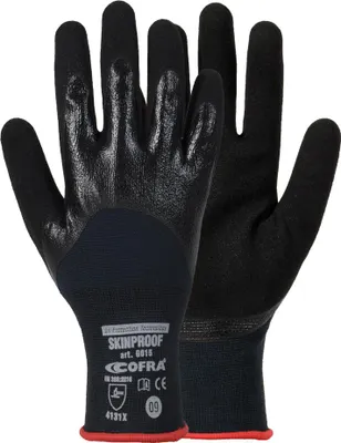 Obrázek produktu pro Rukavice Cofra Skinproof, Barva: Černá, Velikost rukavic: 9