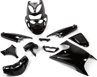 Image de Str8 Kit d'habillage 11 pièces noir pour Aprilia SR50 jusqu'à 2010
