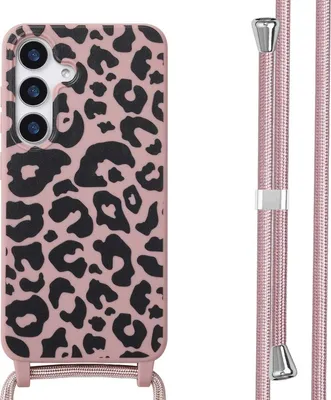 Zdjęcie produktu dla imoshion Silikonowe etui ze sznurkiem do Samsung Galaxy S25 - Animal Pink