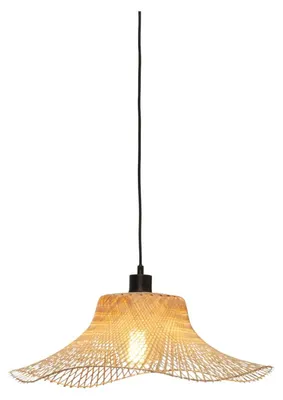 Produktbild von GOOD&MOJO Hängelampe Ibiza S 50x15 Natur Schwarz