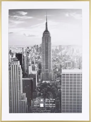Produktbild von Henzo Fotorahmen - Manhattan - Fotogröße 60x80 cm - Gold