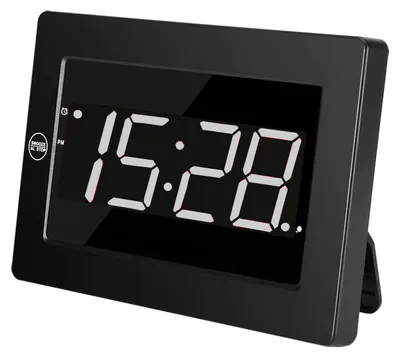 Digitale Wanduhr LED, batteriebetrieben, Helligkeit einstellbar, 12/24h