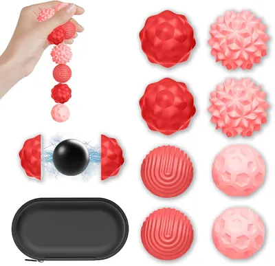 Produktbild von Magnetisches Fidget-Spielzeug – Set mit 8 Stück – Anti-Stress-Bälle für Kinder und Erwachsene – Magnetisches sensorisches Spielzeug
