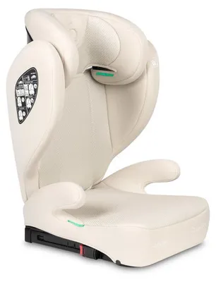 Caretero Breezy Fix i-Size Kindersitz 2-in-1, Beige, 100–150 cm, ISOFIX
