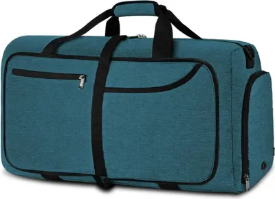 Produktbild von NEWHEY Große faltbare Reisetasche 65L für Herren Damen Schwarz