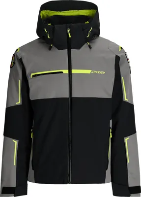 Productafbeelding van Spyder Titan Jas, heren, ski-jas, winterjas, model 38SA075404, kleur zwart (BLK3), maat XL