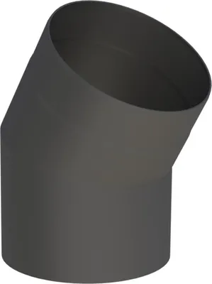 Produktbild von Ø 200 mm Ofenrohr Bogen 30° - schwarz