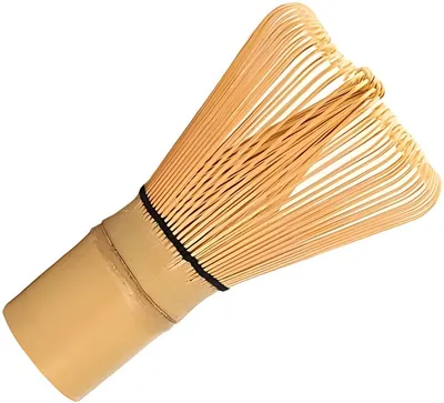 Produktbild von PolkaHome® 100 Matcha-Besen Matcha Qualität – Natürlicher Bambus Teepulver Besen – Halbhandgefertigter Chasen, 11 cm