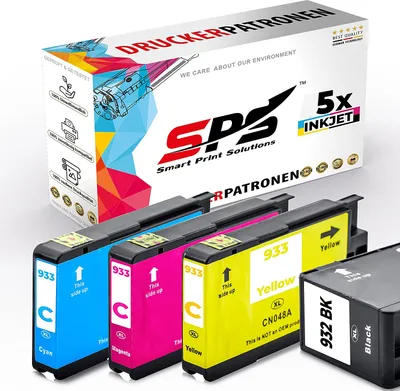 Produktbild von 5er Multipack Set kompatibel für HP Officejet 7510 Druckerpatronen 932XL 933XLL