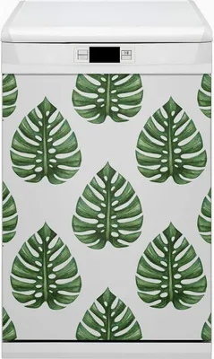 Produktbild von Geschirrspüle Magnet für Spülmaschine Magnetmatte Küche Magnete  Dekorative 45x80 cm  - Blätter