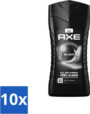 Zdjęcie produktu dla Axe Żel pod prysznic 3 w 1 Black 250 ml - Value pack - 10 szt