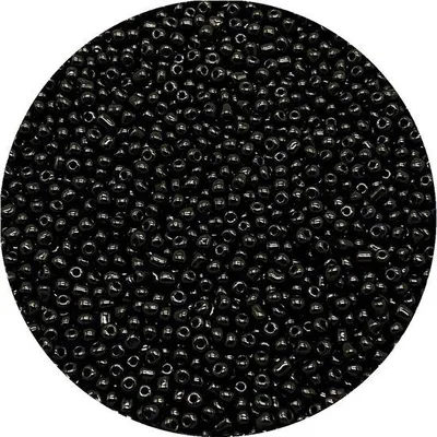 Produktbild von 2mm schwarze Glasperlen für Armband DIY Schmuck