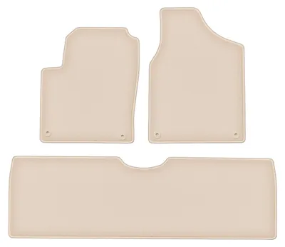 Productafbeelding van Velours automatten voor Volkswagen Sharan I 1995-2010 (MPV) – 3-delig, beige, op maat – Wielganizator FORTUNA