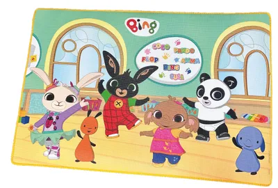 Image de Tapis de jeu, dimensions 180 x 120 cm, en matériau XPE, lot de 2, pour chambre d'enfant