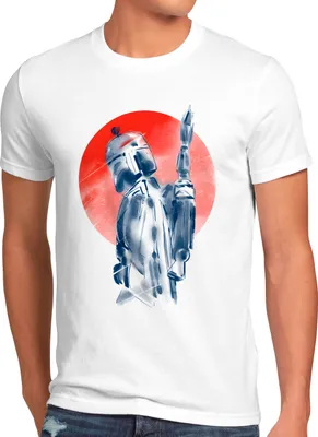Produktbild von A.N.T. Inked Fett Herren T-Shirt yoda mando kopfgeldjäger