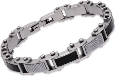 Produktbild von Robustes Edelstahl Armband mit elegantem Design und praktischem Schnellverschluss