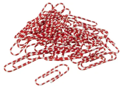 Produktbild von Alco Briefklammer ZEBRA Metall 28mm weiß-rot 100 Stück