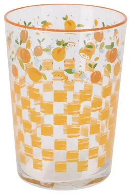 Produktbild von Großes Glas mit Obstmuster, 510 ml