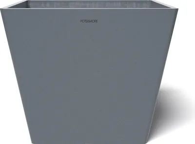 Produktbild von POTS&MORE Pflanztopf Prismo 30, Durchmesser ¸ 31 cm quadratische Form Grau Höhe 25,6 cm