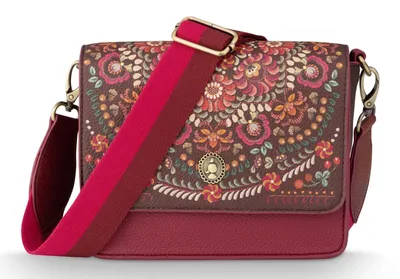 Imagen del producto de Pip Studio bolso bandolera Fenna Cross Body Bag Il Ricamo Dark Red rojo oscuro