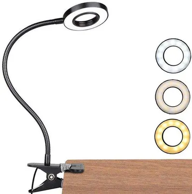 Productafbeelding van Dimbare LED Leeslamp met Klem en 3 Lichtmodi