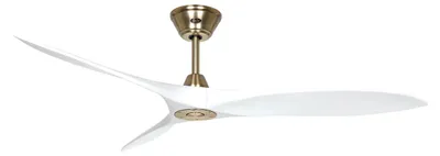 Immagine prodotto di Ventilatore da soffitto a risparmio energetico con telecomando Eco Airscrew 152 cm Ottone / Bianco