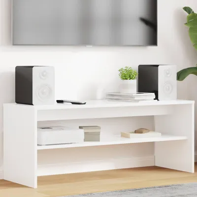 Obrázek produktu pro Maison Exclusive – Televizní skříňky, rozměry 100 x 35 x 40 cm, bílá barva, materiál: dřevovláknitá deska