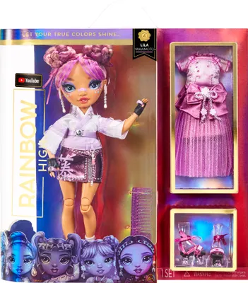 Produktbild von Rainbow High CORE Fashion Doll- Lila Tamamoto (Mauve), Modepuppe, Weiblich, 6 Jahr(e), Junge/Mädchen, 280 mm, Mehrfarbig