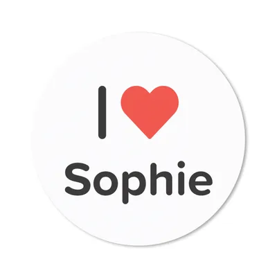 Produktbild von MuchoWow® Mauspad Mousepad Ich liebe - Sophie - Mädchen 30x30 cm - Mousepads - Maus Mat - Pad - Mausunterlage - Tischunterlage - Schreibtischmatten
