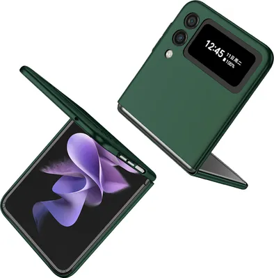Immagine prodotto di Samsung Z Flip3 5G Case, sottile custodia rigida in PC resistente ai graffi per Samsung Galaxy Z Flip 3 5G verde