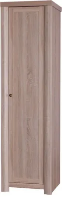 Produktbild von 54 cm breiter Kleiderschrank mit 1 Tür | Kleiderstange | Farbe: Sonoma Eiche