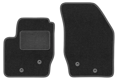 Image de Tapis avant en moquette pour Volvo XC90 I 2002-2014 (SUV 7 places) – 2 pièces, gris graphite, sur mesure – Wielganizator LUX