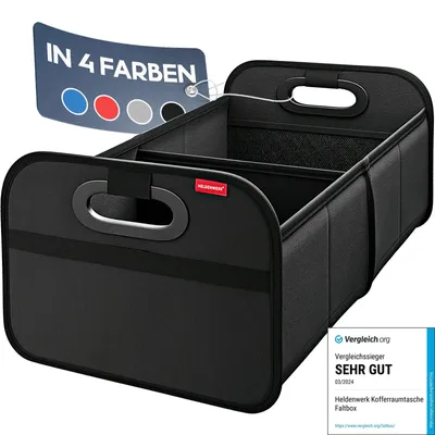 Image de Organiseur de coffre de voiture - Pliable - 40 litres - Dessous antidérapant à velcro