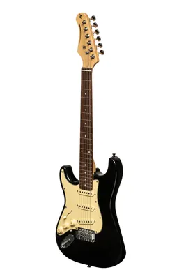 Produktbild von Stagg SES-30 BK 3/4LH Standard "S" E-Gitarre, 3/4 Größe, Linkshände...