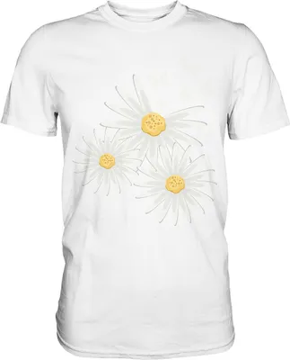 Produktbild von Gänseblümchen Schmetterlinge T-Shirt – White / M