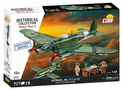 Immagine prodotto di Cobi Klemmbaustein-Set Heinkel HE 111 H-22 mit V1-Rakete, Executive Edition, WWII, 927 Teile, 5771