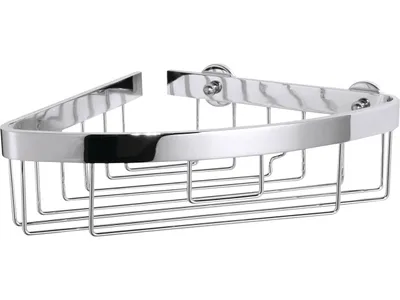 Obrázok produktu pre Rohový úložný kôš AL111PCR, 20,5 x 21 x 8,7 cm, chróm, lesklý