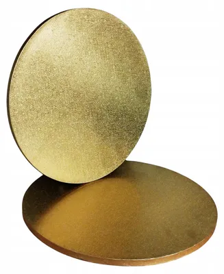 Produktbild von Elhandel Tortenunterlage rund 38 cm goldfarben stark