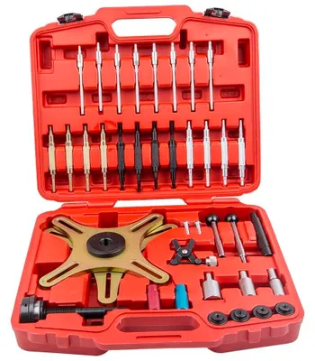 Immagine prodotto di Attrezzo per la regolazione della frizione - Set di centraggio frizione da 38 pezzi - Autorigolante - Universale per autovetture