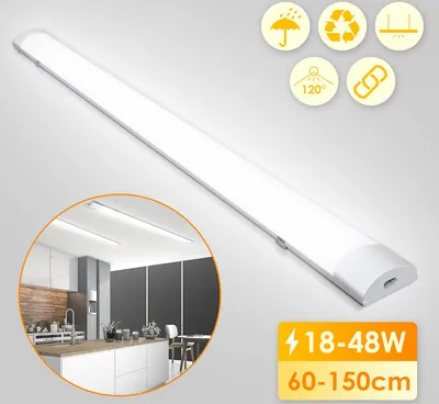 Produktbild von EINFEBEN LED Feuchtraumleuchte deckenleuchten Feuchtraumlampe NeutralWeiß 150 cm Werkstatt IP65