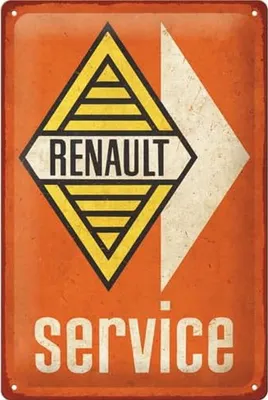 Immagine prodotto di Nostalgic-Art - Targa in metallo 20 x 30 cm - Renault - Servizio
