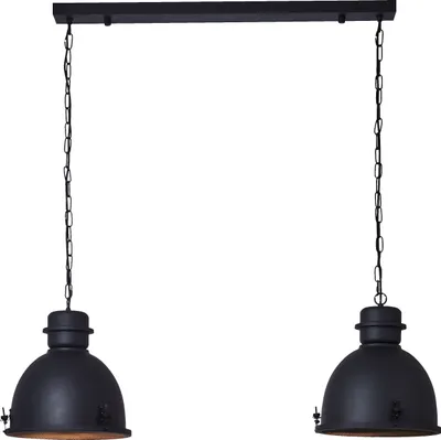 Produktbild von Hängelampe, 121 x 113 x 35 cm, E27, kürzbar, schwarz korund, Metall