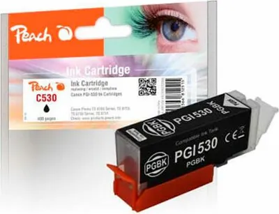 Zdjęcie produktu dla Peach PI100-497, Standardowa wydajność, Czarny, 25 ml, 1 szt., 400 stron(y), Jednopak