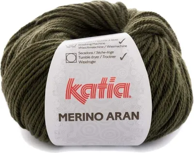 Obrázok produktu pre Katia Merino Aran 48 Medium Green Pletacia priadza