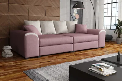 Produktbild von Big Sofa Couchgarnitur WELLS Megasofa Sofa in Altrosa-Beige