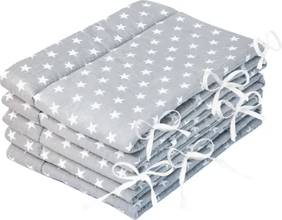 Produktbild von Amilian Bettumrandung Babybett Baby Kinder Nestchen Kantenschutz Bettnestchen Kopfumrandung für Laufstall Bettausstattung Bettschlange 420 cm