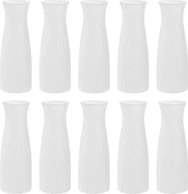 Zdjęcie produktu dla Wazon na kwiaty SOUJOY zestaw 10 kompozytowych plastikowych małych wazonów dekoracyjnych