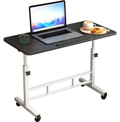 Produktbild von Stehschreibtisch, h?henverstellbarer mobiler Computertisch mit Rollen