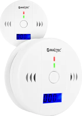 Zdjęcie produktu dla Detektor tlenku węgla MalTec Safesensor1000, głośny alarm, LED, bezprzewodowy, biały